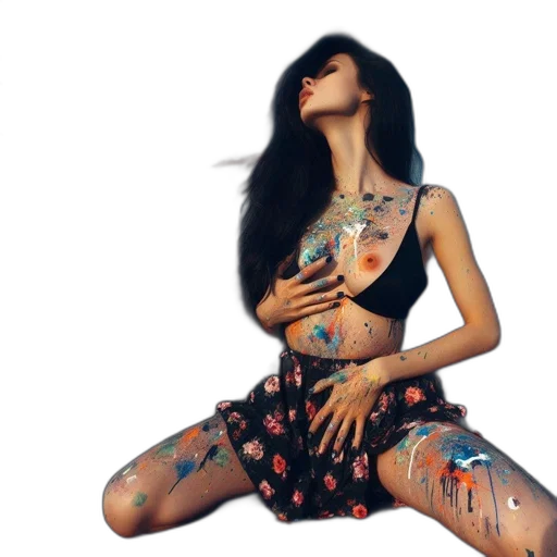 dress, photorealistic, concept art, fantasy art transparent PNG cut-out