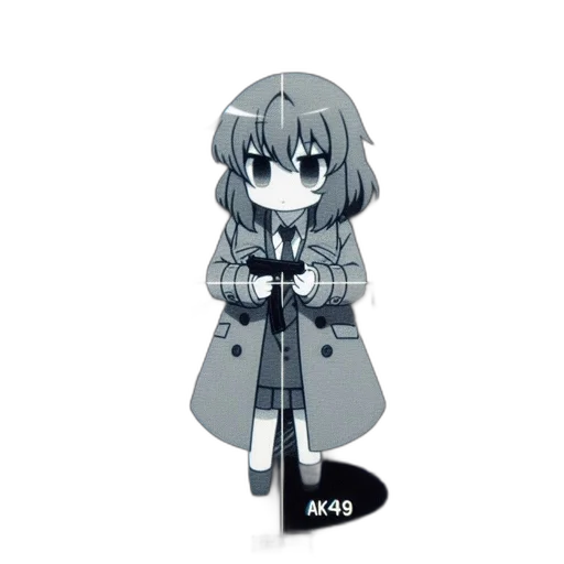 staff, jacket, robot, weapon transparent PNG cut-out