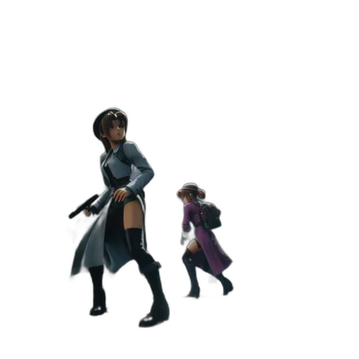jacket, staff, weapon, concept art transparent PNG cut-out