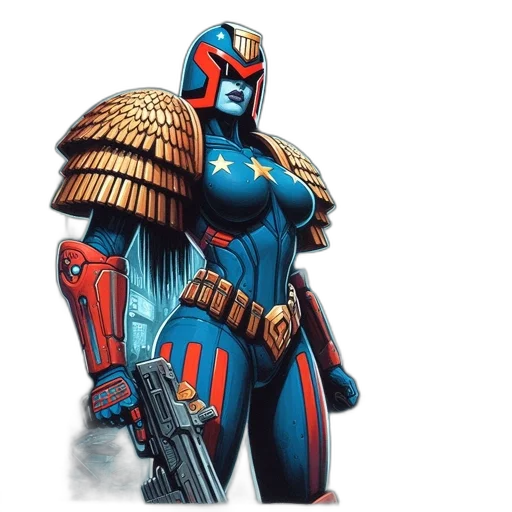 robot, concept art, comic book art, fantasy art transparent PNG cut-out