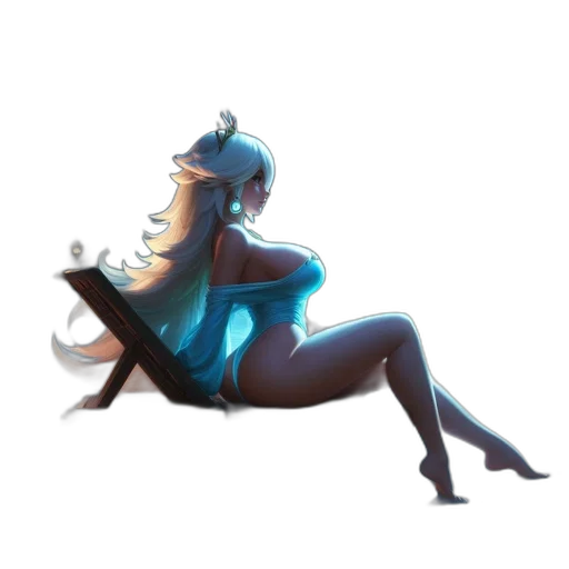 dress, creature, staff, robot transparent PNG cut-out