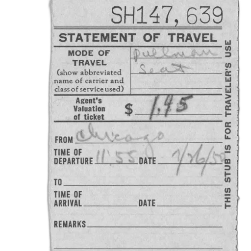 vintage, train, ticket, stub transparent PNG cut-out