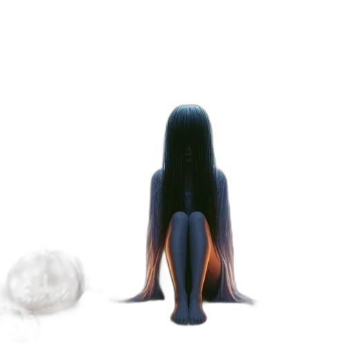 hair, creature, dress, jewelry transparent PNG cut-out