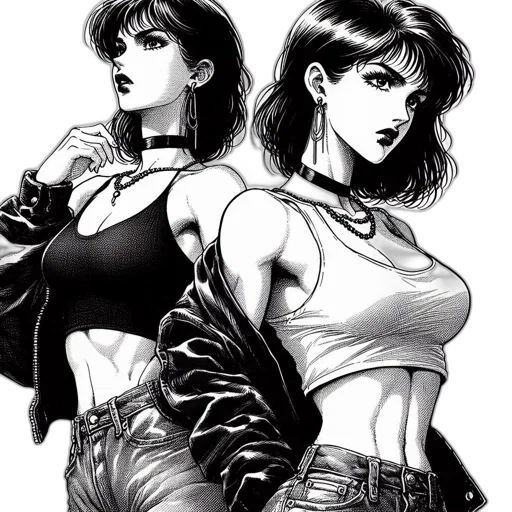 jacket, comic book art, concept art, cyberpunk transparent PNG cut-out