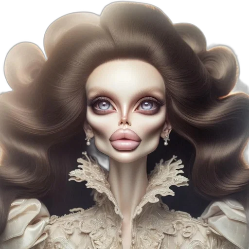 face, mask, hair, creature transparent PNG cut-out
