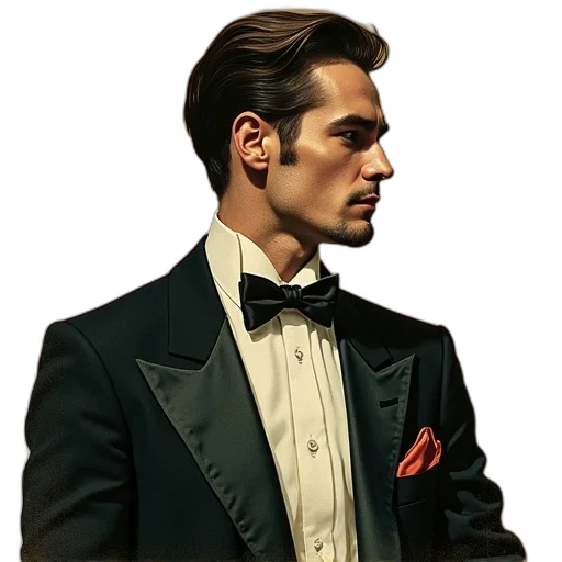 face, jacket, staff, photorealistic transparent PNG cut-out