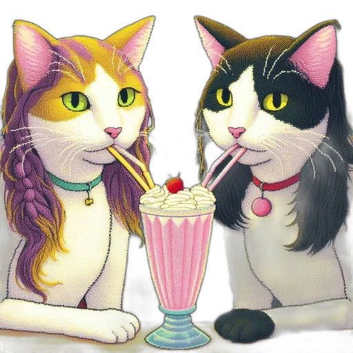 food, staff, vaporwave, cartoon transparent PNG cut-out