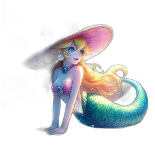 hat, dress, staff, creature transparent PNG cut-out