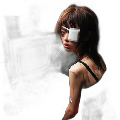 mask, face, robot, photorealistic transparent PNG cut-out