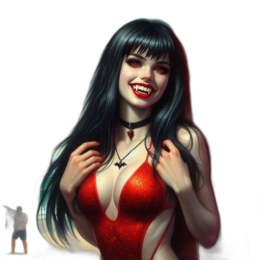 dress, comic book art, fantasy art, concept art transparent PNG cut-out