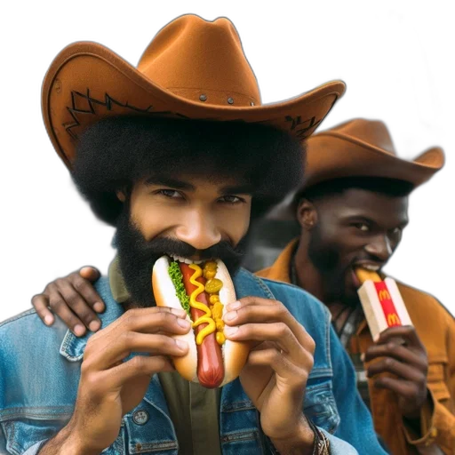 hat, food, jacket, shoes transparent PNG cut-out