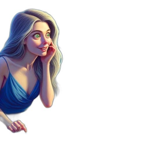 face, dress, concept art, fantasy art transparent PNG cut-out