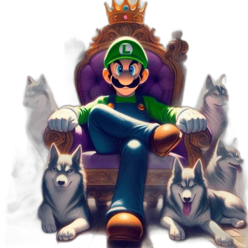 crown, animal, concept art, fantasy art transparent PNG cut-out