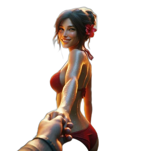 weapon, staff, dress, face transparent PNG cut-out