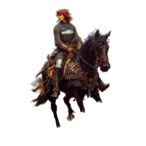 sword, jacket, animal, staff transparent PNG cut-out