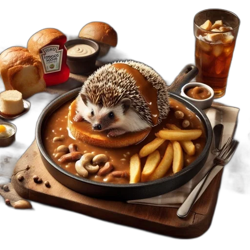 food, animal, robot, 3d render transparent PNG cut-out