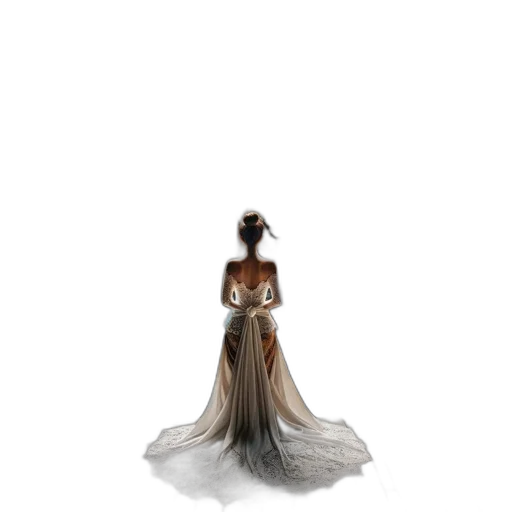 dress, jewelry, crown, hair transparent PNG cut-out