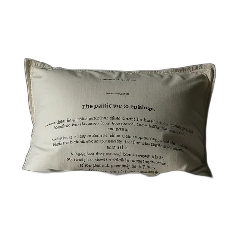 crown, pillow, text, panic transparent PNG cut-out