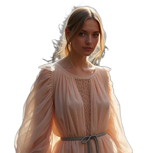 dress, jacket, jewelry, concept art transparent PNG cut-out