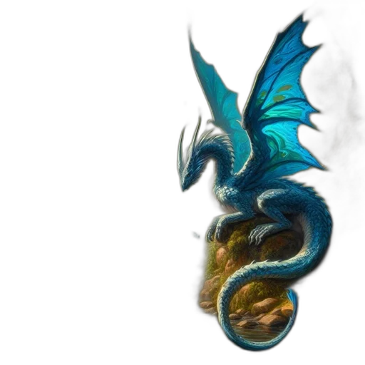 dragon, staff, jewelry, creature transparent PNG cut-out