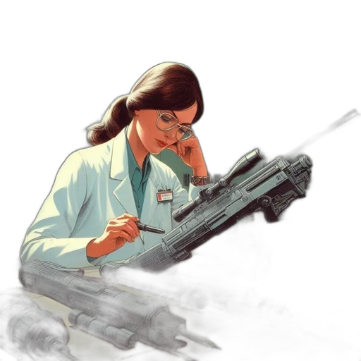 staff, weapon, robot, concept art transparent PNG cut-out