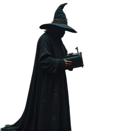 staff, hat, mask, jacket transparent PNG cut-out