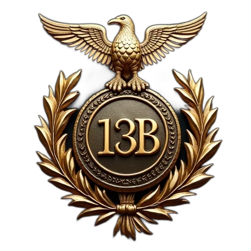 army, badge, 13b transparent PNG cut-out