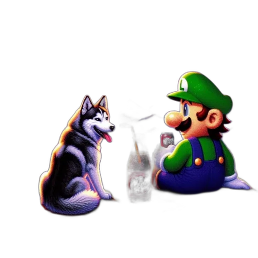 bottle, animal, food, pixel art transparent PNG cut-out