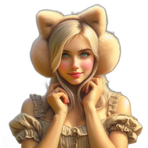 face, hat, mask, dress transparent PNG cut-out