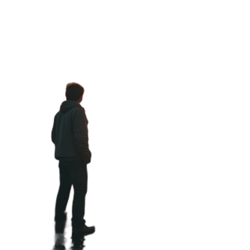 jacket, robot, staff, face transparent PNG cut-out