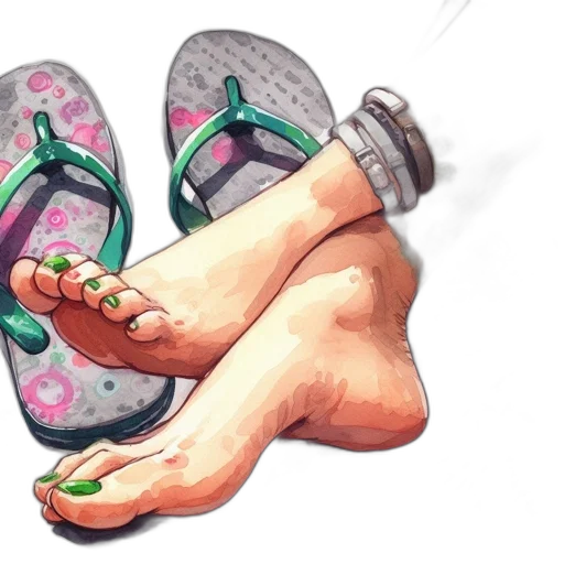 shoes, jewelry, watercolor, photorealistic transparent PNG cut-out