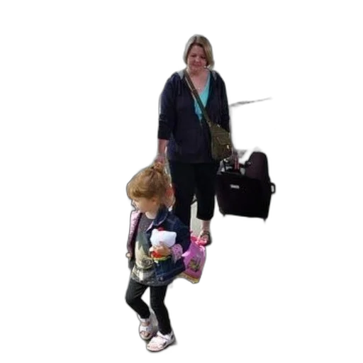 staff, umbrella, jacket, 3d render transparent PNG cut-out
