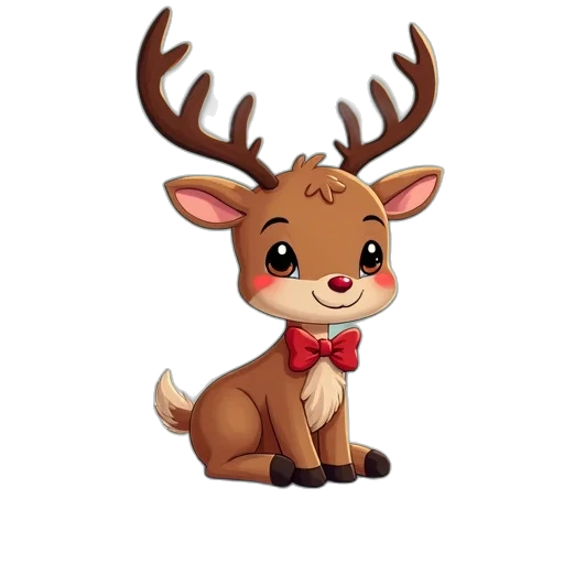 animal, staff, 3d render, cartoon transparent PNG cut-out
