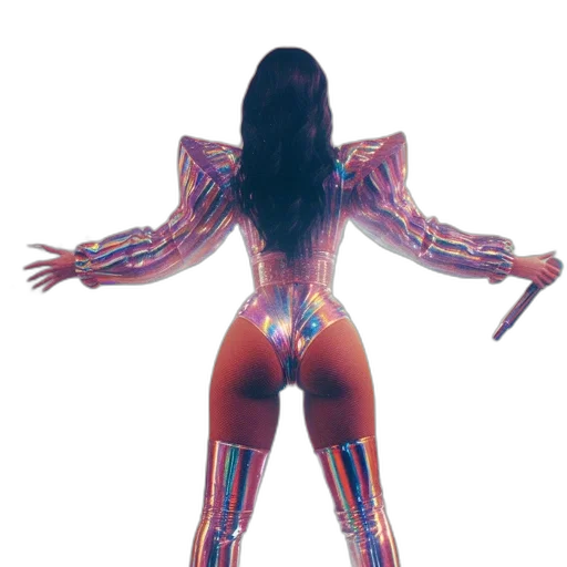 jacket, concept art, female, performer transparent PNG cut-out