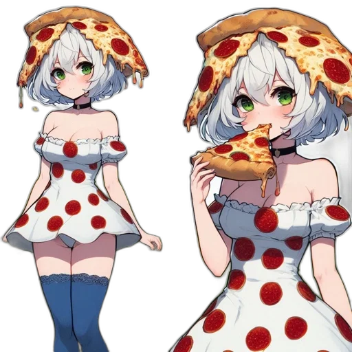 food, dress, concept art, anime transparent PNG cut-out