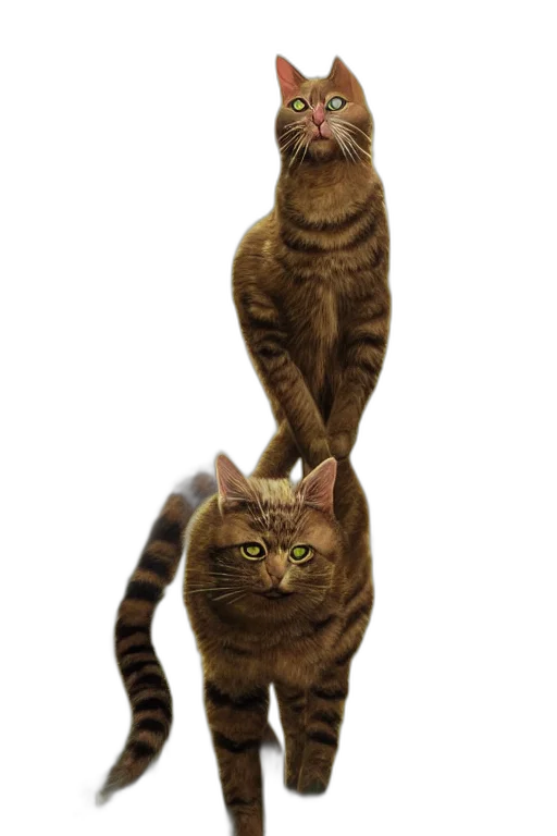 animal, staff, creature, photorealistic transparent PNG cut-out