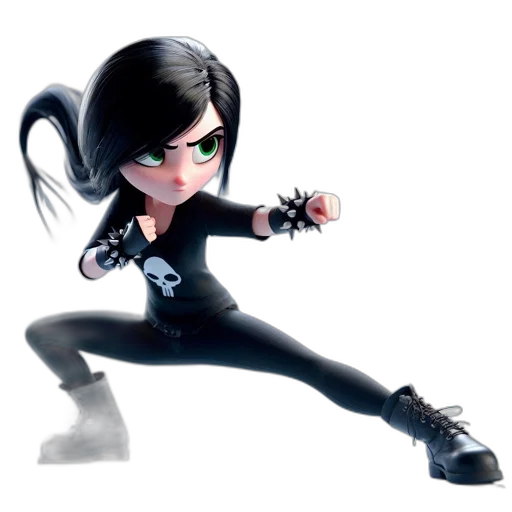 concept art, cartoon, comic book art, 3d render transparent PNG cut-out
