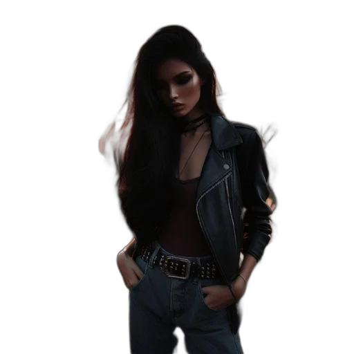 jacket, staff, 3d render, photorealistic transparent PNG cut-out