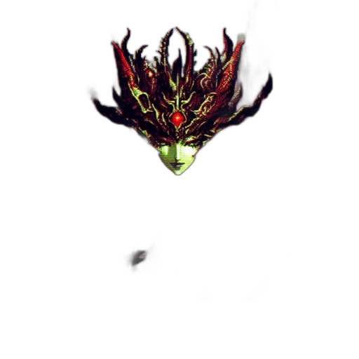 dragon, crown, creature, mask transparent PNG cut-out