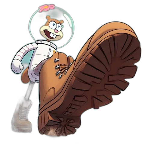 staff, weapon, creature, shoes transparent PNG cut-out