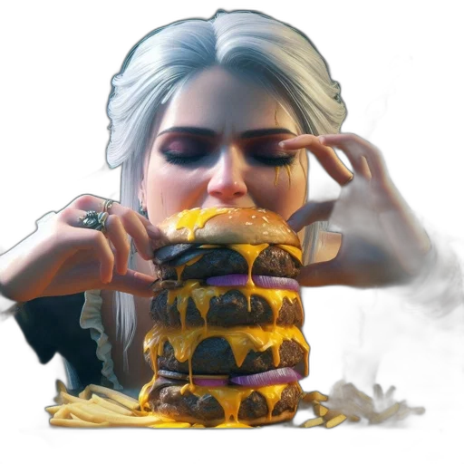 food, face, dress, crown transparent PNG cut-out