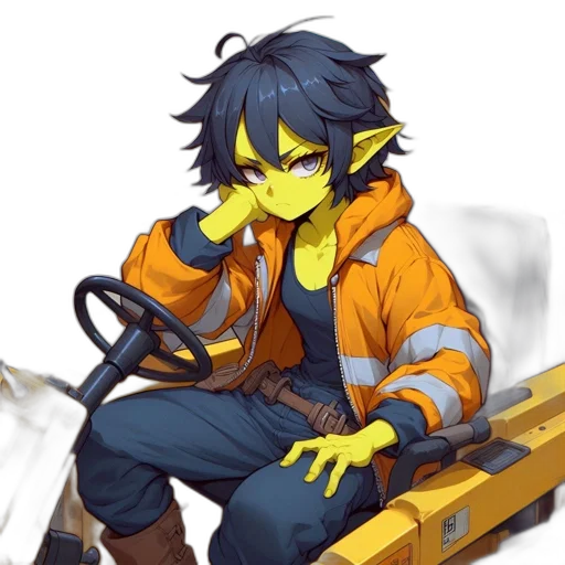 staff, jacket, concept art, anime transparent PNG cut-out