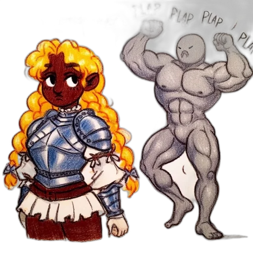 concept art, pixel art, fantasy art, watercolor transparent PNG cut-out