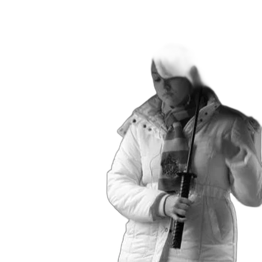 jacket, staff, weapon, sword transparent PNG cut-out