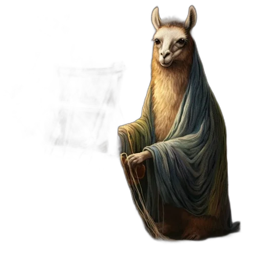 staff, creature, animal, dress transparent PNG cut-out