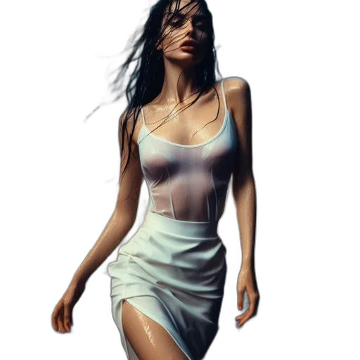 dress, concept art, fantasy art, photorealistic transparent PNG cut-out