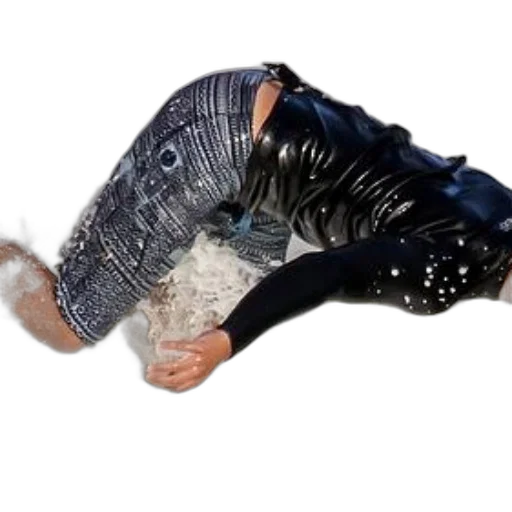 jacket, shoes, hair, mask transparent PNG cut-out