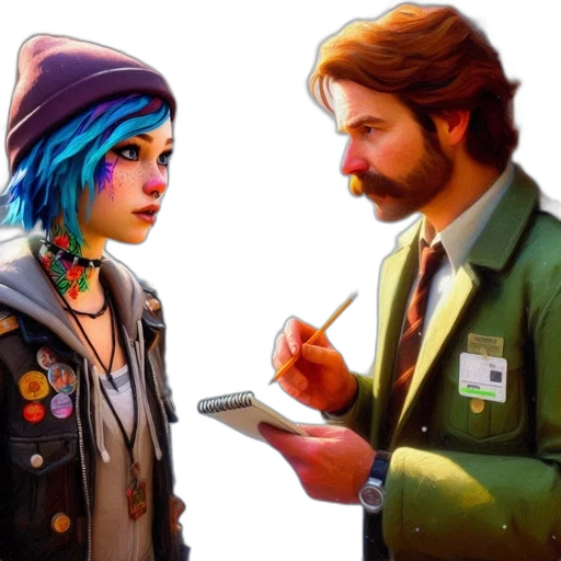 jacket, concept art, comic book art, cyberpunk transparent PNG cut-out