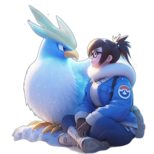 staff, animal, jacket, weapon transparent PNG cut-out