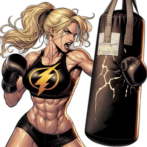 comic book art, concept art, cartoon, muscular transparent PNG cut-out